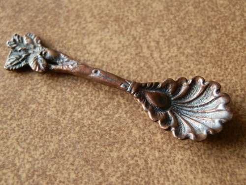 Antique mustard spoon