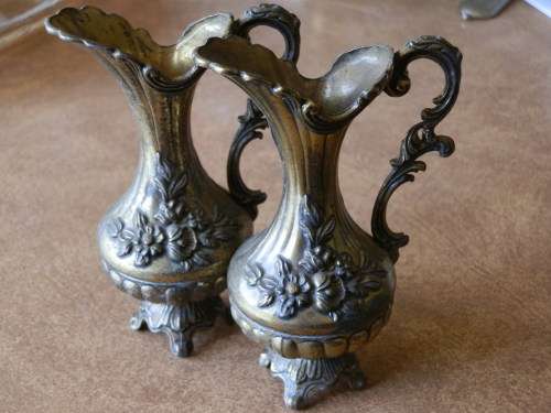 Vintage set of metal ornaments