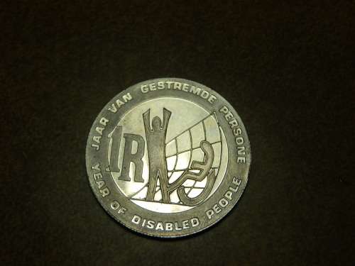 1986 "Year of disabled people" R1 coin - seven (7) days to pay