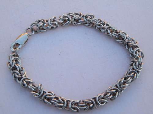 PRICE REDUCED! Heavy (18.4 g) sterling silver bracelet