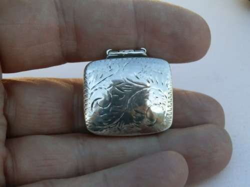 Sterling silver pill box