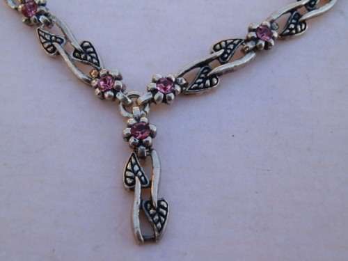 Sterling silver necklace, 14.6 g.