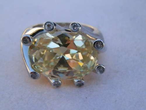 Sterling silver ring, 14.6 g.