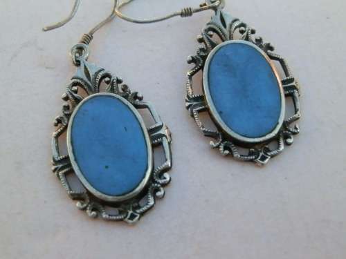 Vintage sterling silver earrings, 7.4 g.