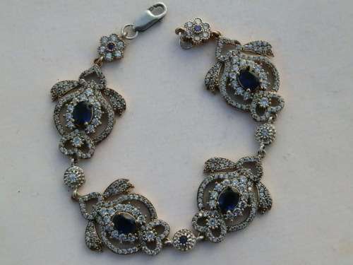 Sterling silver bracelet, 31.5 g.