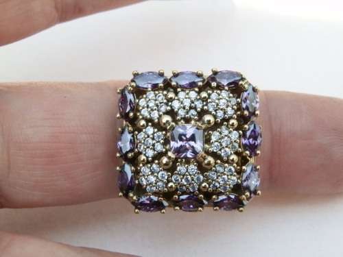 Sterling silver ring, 10.4 g.