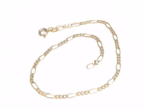 Charming 9 ct gold Figaro bracelet