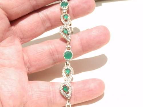 Awesome sterling silver bracelet - weight 13.4 g.