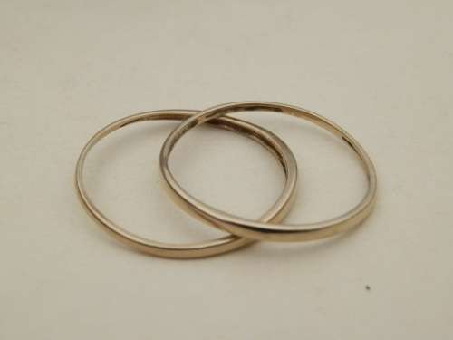 Two rings for one bid!!  Lovely solid 9 ct gold stack rings - thirty (30) days to pay