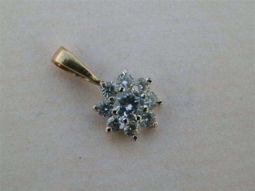 Sparkling solid 9 ct gold pendant - thirty (30) days to pay