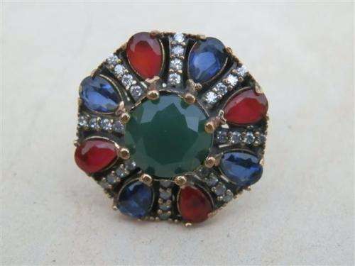 Fabulous sterling silver ring - weight 9.8 g.