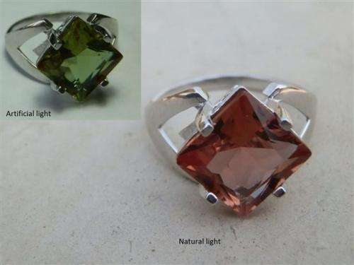 Elegant solid sterling silver color changing Zultanite ring - weight 3.8 g.  Thirty (30) days to pay