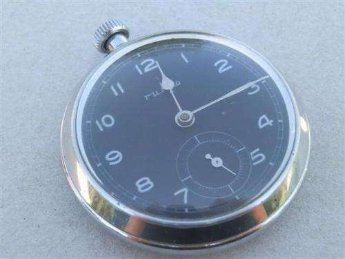 Large antique Ruhla pocket watch - working