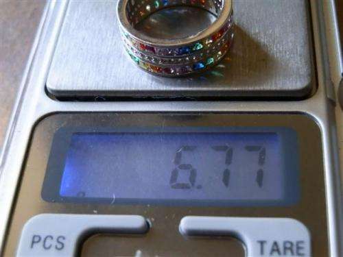 Marvelous solid sterling silver ruby, sapphire, amethyst, emerald and topaz ring - weight 6.77 g.