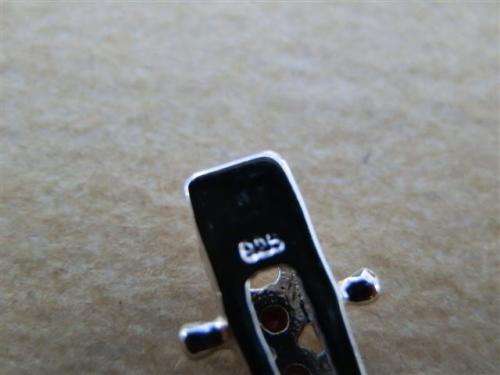 Charming solid sterling silver ruby and blue sapphire bracelet - weight 5.45 g.