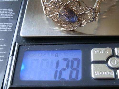 Awesome vintage solid silver filigree bracelet - weight 12.8 g.