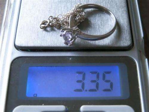 Marvelous solid sterling silver amethyst ring and bracelet combo - weight 3.35 g.