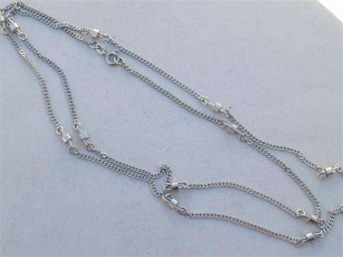 Fabulous solid sterling silver fancy necklace - weight 11.1 g.