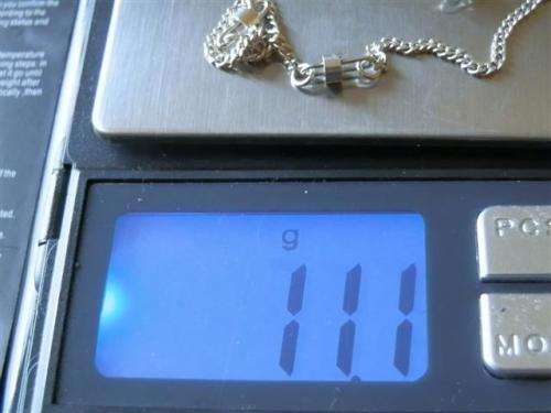 Fabulous solid sterling silver fancy necklace - weight 11.1 g.