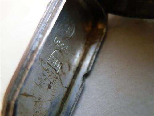 Amazing antique sterling silver Tosca lady's watch & watch case with stones - weight 24.8 g