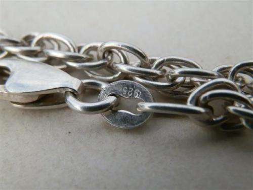 Exquisite solid sterling silver citrine ball pendant on a rope chain - weight 22.9 g.