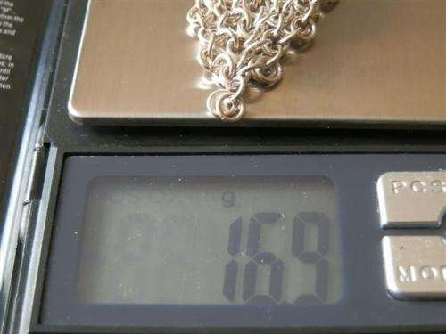 Smashing vintage solid sterling silver Italian necklace - weight 16.9 g.