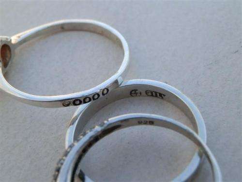 Fabulous solid sterling silver ring lot (2) - weight 5.4 g.