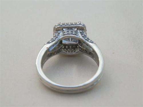 Fabulous solid sterling silver cubic ring - weight 6 g.