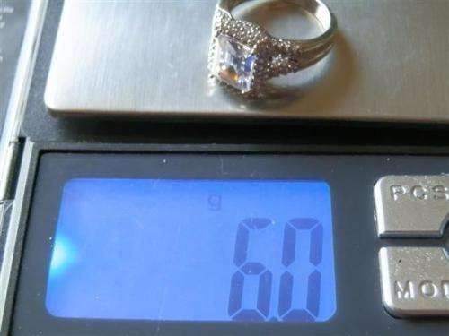 Fabulous solid sterling silver cubic ring - weight 6 g.