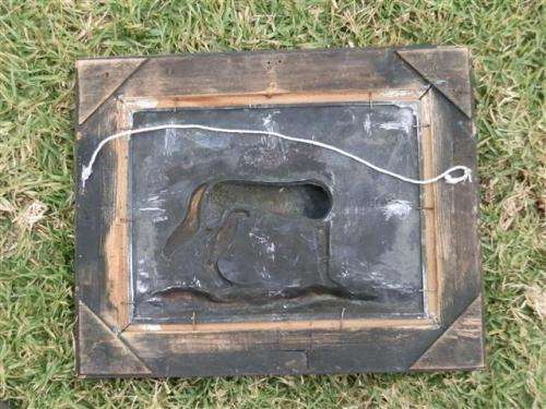 Magnificent 19th Century silver plated German HB pewter plaque, circa 1890's