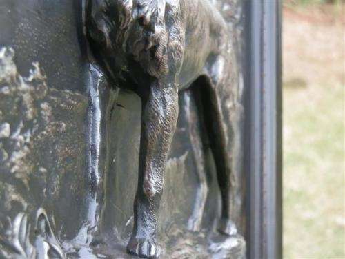 Magnificent 19th Century silver plated German HB pewter plaque, circa 1890's