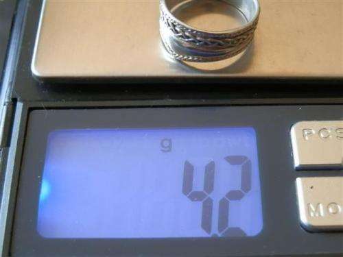 Awesome solid sterling silver fancy ring - weight 4.2 g.