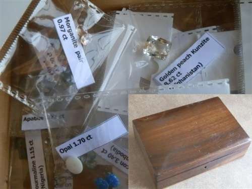 Nice selection of semi precious stones, including Morganite, Opal, Kunzite, etc - more than 110 ct.