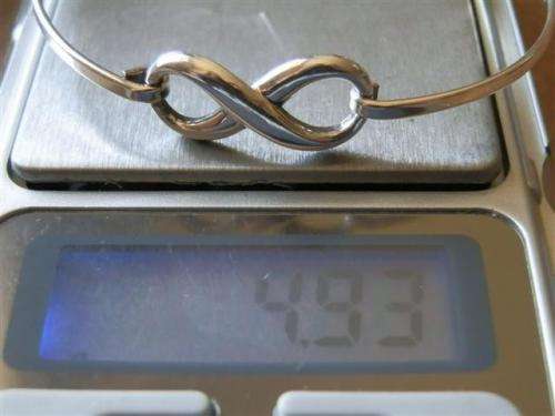 Marvelous solid sterling silver infinity bracelet