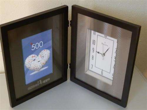 Bulova picture frame clock