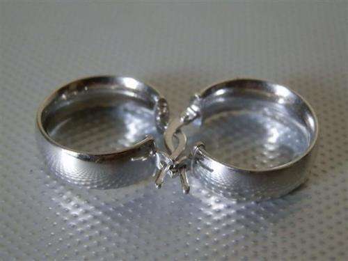 Awesome solid sterling silver hoop earrings