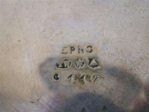 Stylish vintage silver plate 4-footed leg bowl