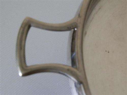 Stylish vintage silver plate 4-footed leg bowl