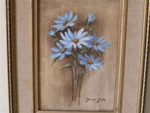 Signed Acrylic Still Life - Tanya Grobler