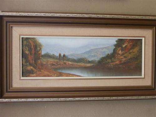 Landscape oil on board painting - Louise Repsold