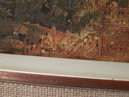 Landscape oil on board painting - Louise Repsold