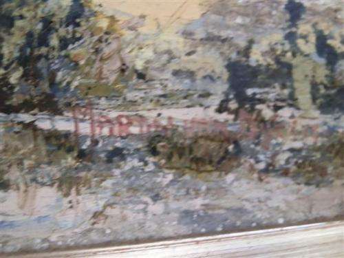 Large farm cottage landscape oil painting by Maartin van Dyk - value R2500