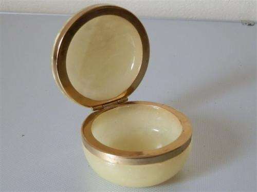 Very Nice Vintage Marble Trinket Box