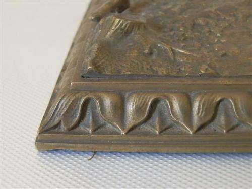 Antique brass gnomes paper weight