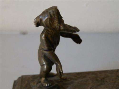 Antique brass gnomes paper weight