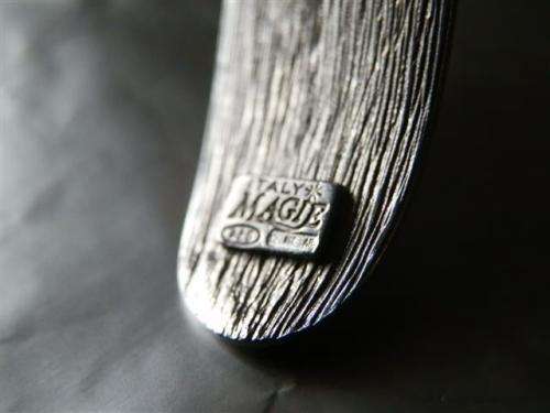 Stunning Solid Sterling Silver Italian `Magie` Designer`s Bangle - weight 24.29 g.