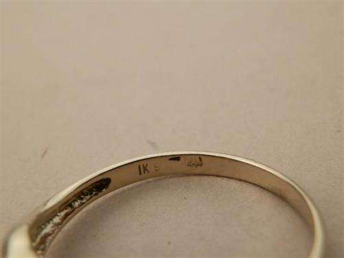 Awesome solid 9 ct natural diamond ring