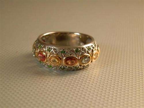 Fascinating Solid Sterling Silver Natural Sapphire Ring