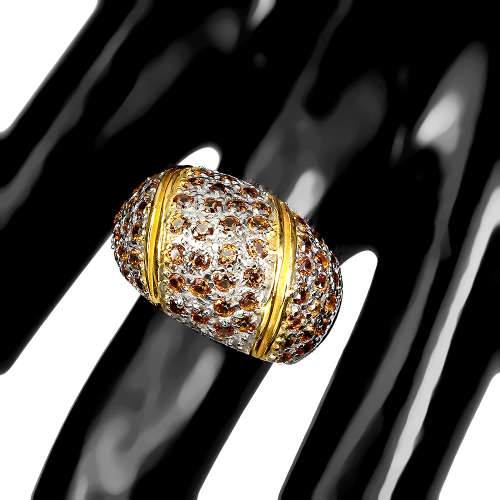 Marvelous Solid Sterling Silver Natural Sapphire Ring - weight 8.91 g.