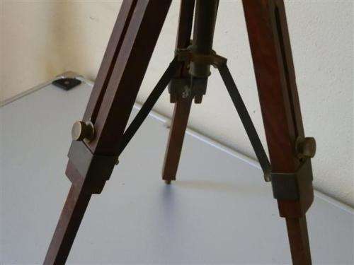 Old Brass Telescope on Wood and Brass Tripot Sales Sample - in perfect working condition